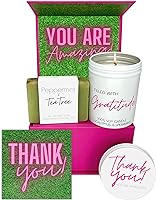 Boxzie Thank You Gifts for Women, Appreciation Gift Box Set, Cute Gratitude Basket Ideas - Thoughtful Candle Presents...